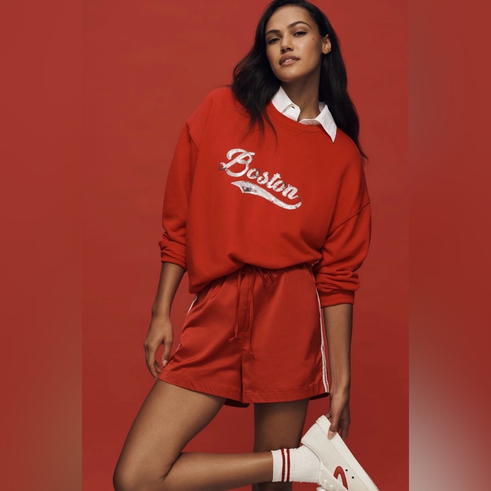 Beach Riot Vibrant Red Boston Sweatshirt
